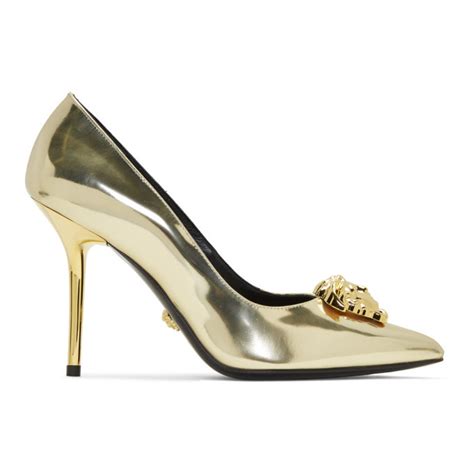 versace palazzo shoes gold